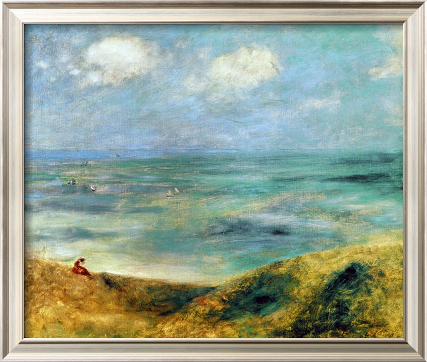 Seashore at Guernsey 1883 - Pierre-Auguste Renoir painting on canvas